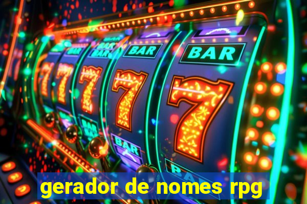 gerador de nomes rpg